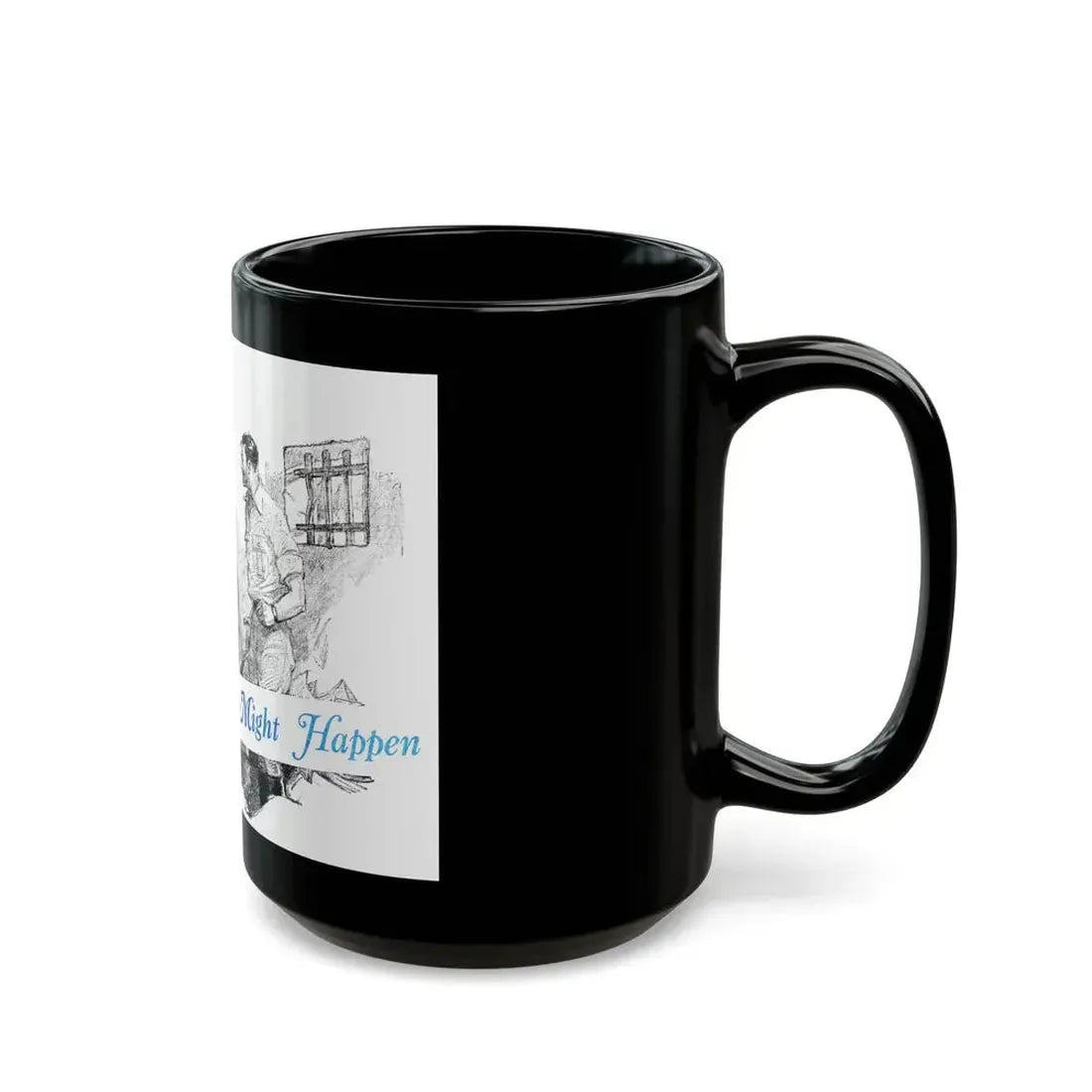 Anything Might Happen (1), Blue Book Magazine, January 1941 - Black Coffee Mug - Go Mug Yourself