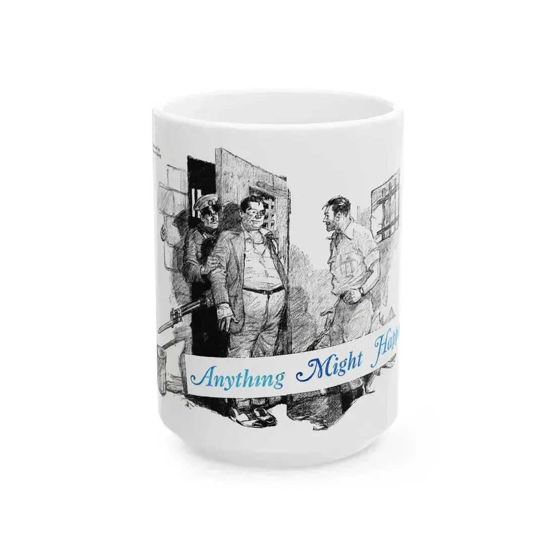 Anything Might Happen (1), Blue Book Magazine, January 1941 - White Coffee Mug 15oz - Go Mug Yourself