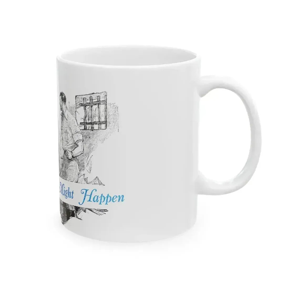 Anything Might Happen (1), Blue Book Magazine, January 1941 - White Coffee Mug - Go Mug Yourself