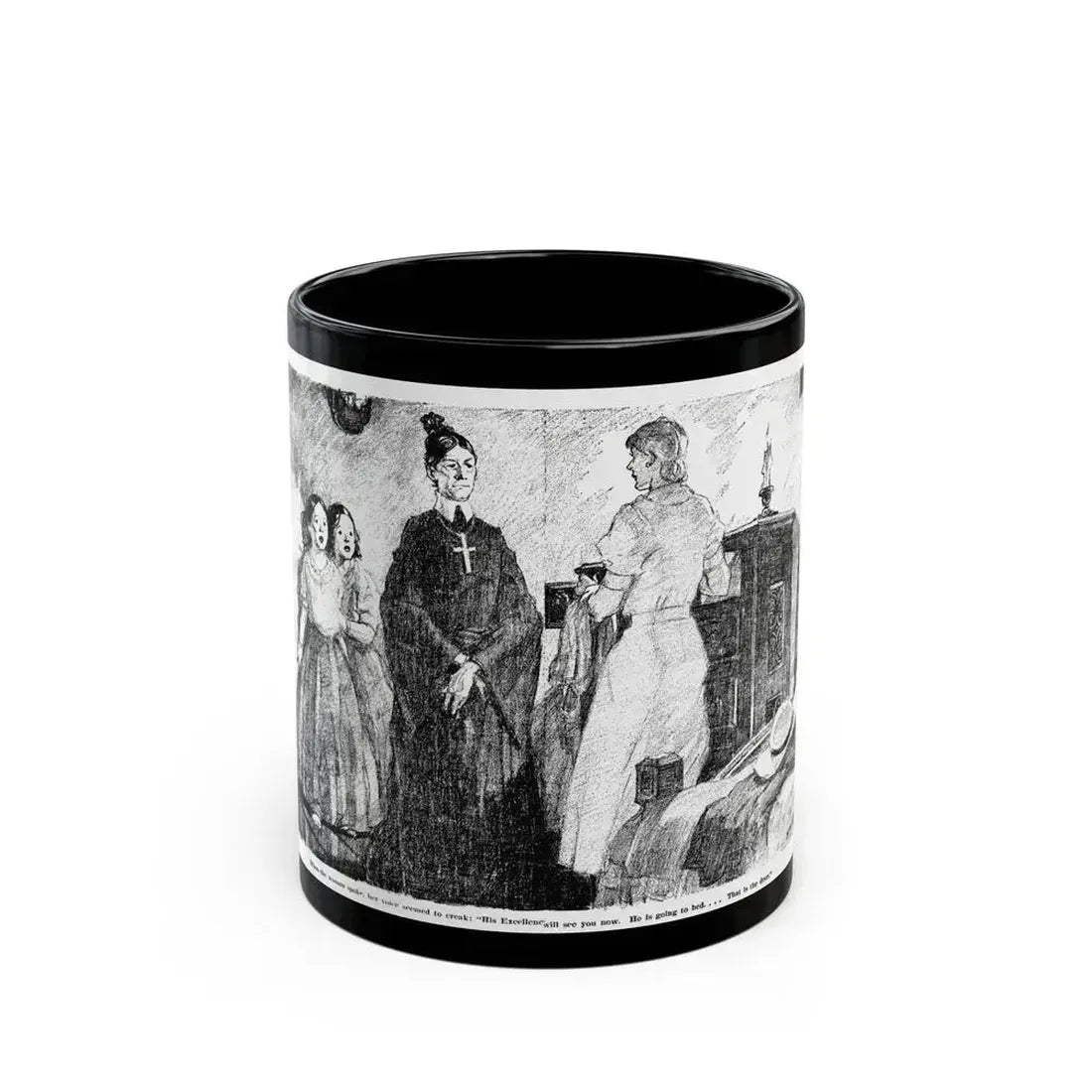 Anything Might Happen (2), Blue Book Magazine, January 1941 - Black Coffee Mug 11oz - Go Mug Yourself