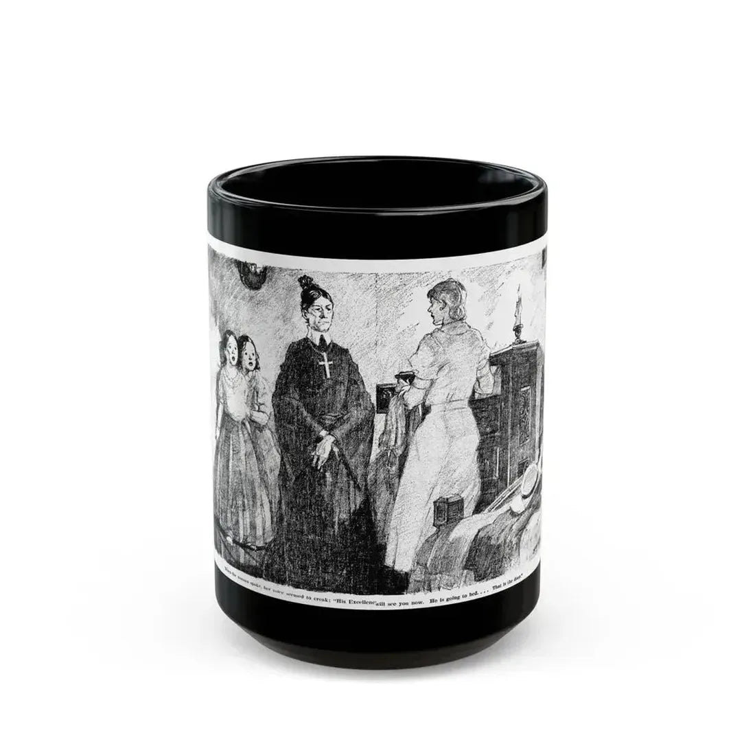 Anything Might Happen (2), Blue Book Magazine, January 1941 - Black Coffee Mug 15oz - Go Mug Yourself