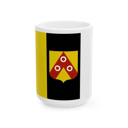 Anzegem vlag (Belgium) White Coffee Mug 15oz - Go Mug Yourself