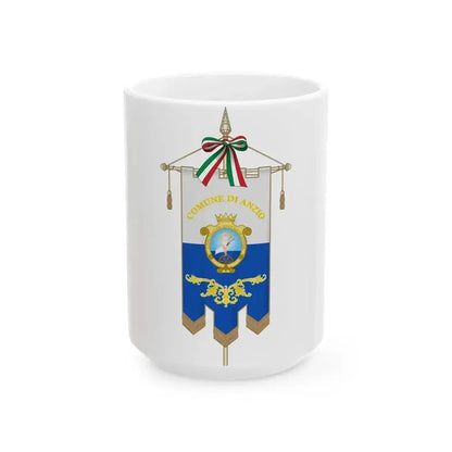 Anzio-Gonfalone (Italy) White Coffee Mug 15oz - Go Mug Yourself