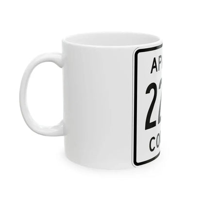 Apache County 2269 (Arizona) (Road Sign) White Coffee Mug - Go Mug Yourself