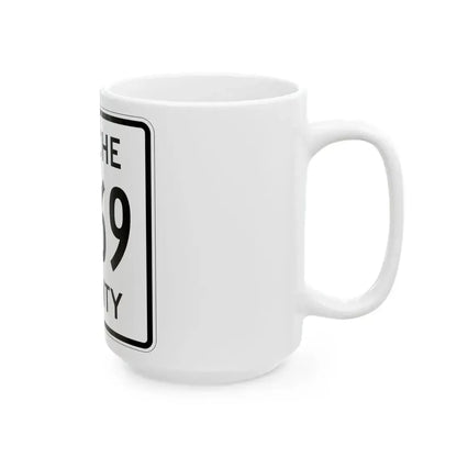 Apache County 2269 (Arizona) (Road Sign) White Coffee Mug - Go Mug Yourself