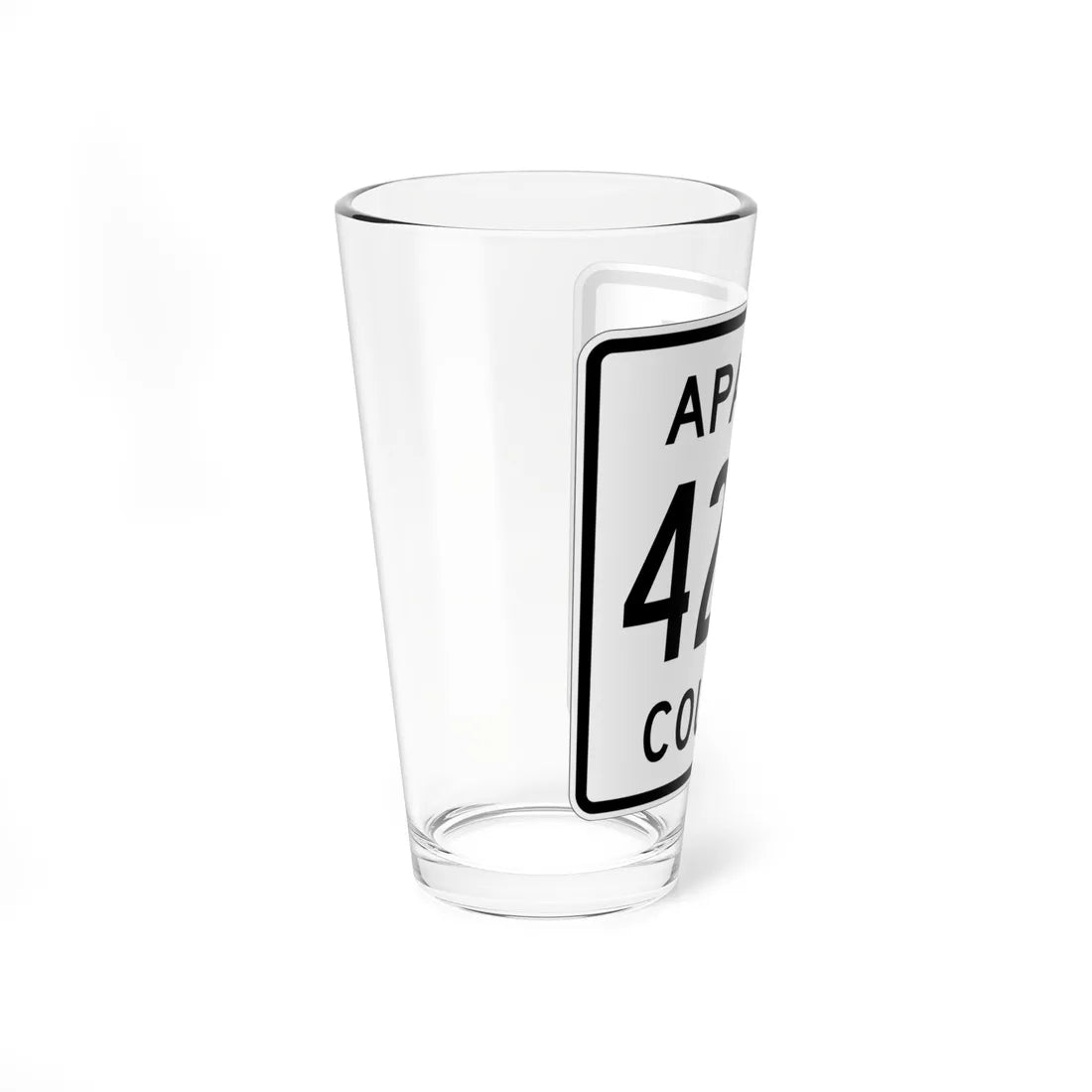Apache County 4265 (Arizona) (Road Sign) Pint Glass 16oz - Go Mug Yourself