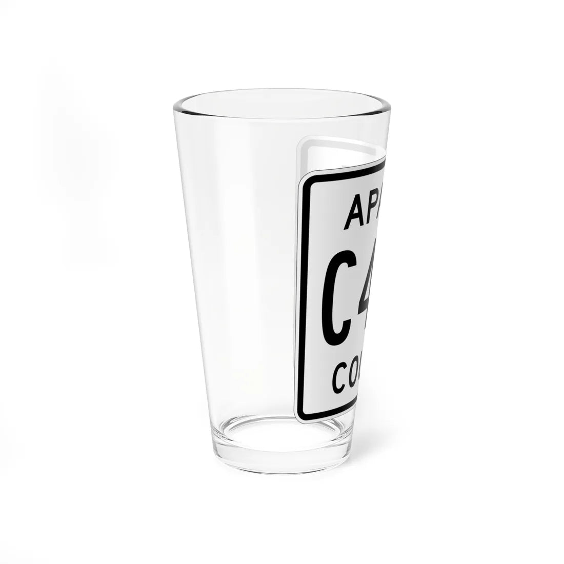 Apache County C489 (Arizona) (Road Sign) Pint Glass 16oz - Go Mug Yourself
