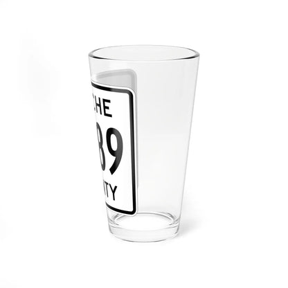 Apache County C489 (Arizona) (Road Sign) Pint Glass 16oz - Go Mug Yourself
