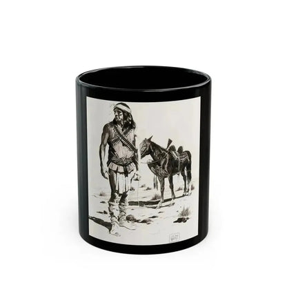 Apache Indian - Black Coffee Mug 11oz - Go Mug Yourself