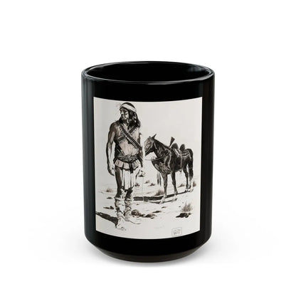 Apache Indian - Black Coffee Mug-15oz-Go Mug Yourself