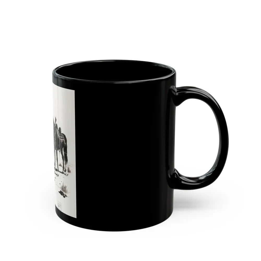 Apache Indian - Black Coffee Mug-Go Mug Yourself