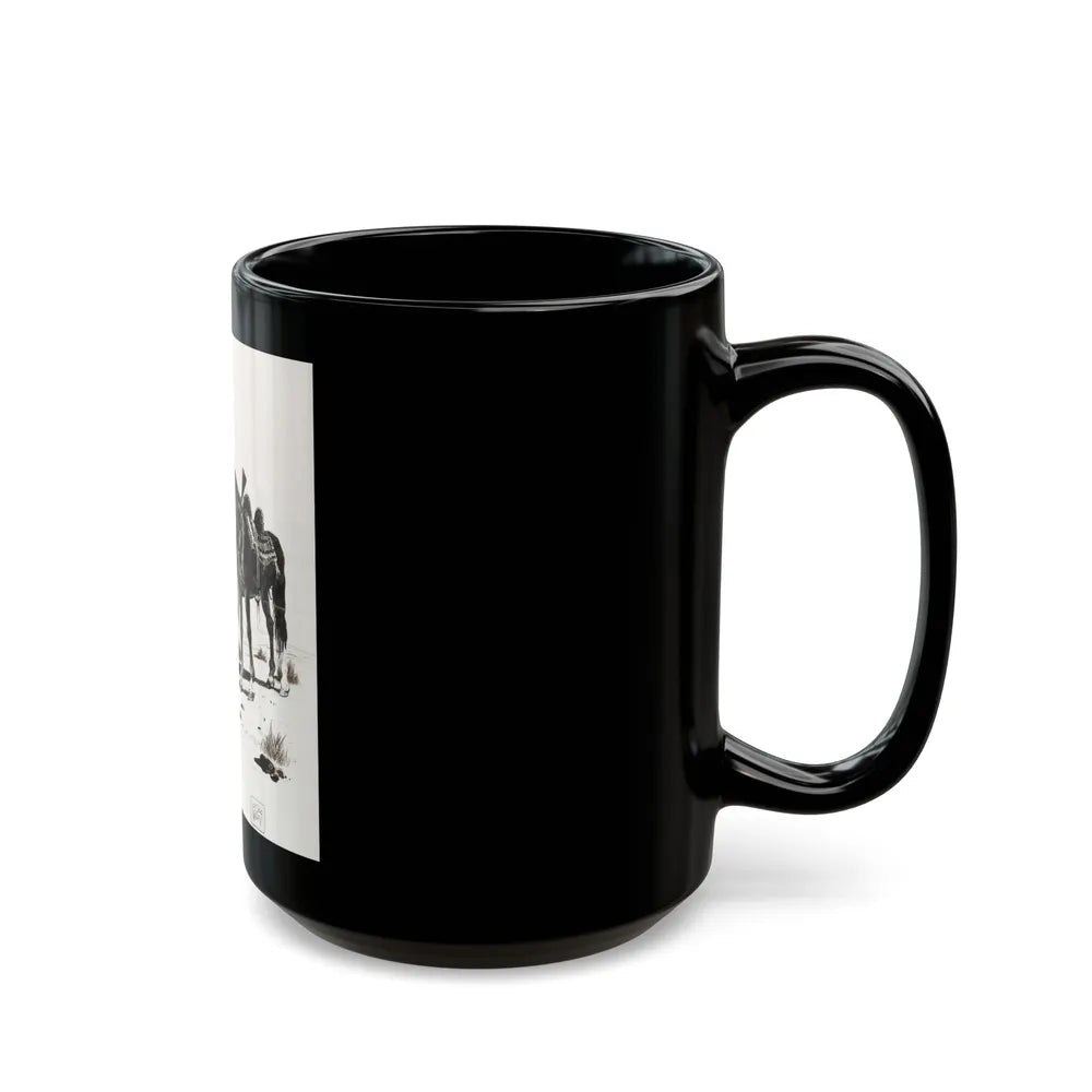 Apache Indian - Black Coffee Mug-Go Mug Yourself