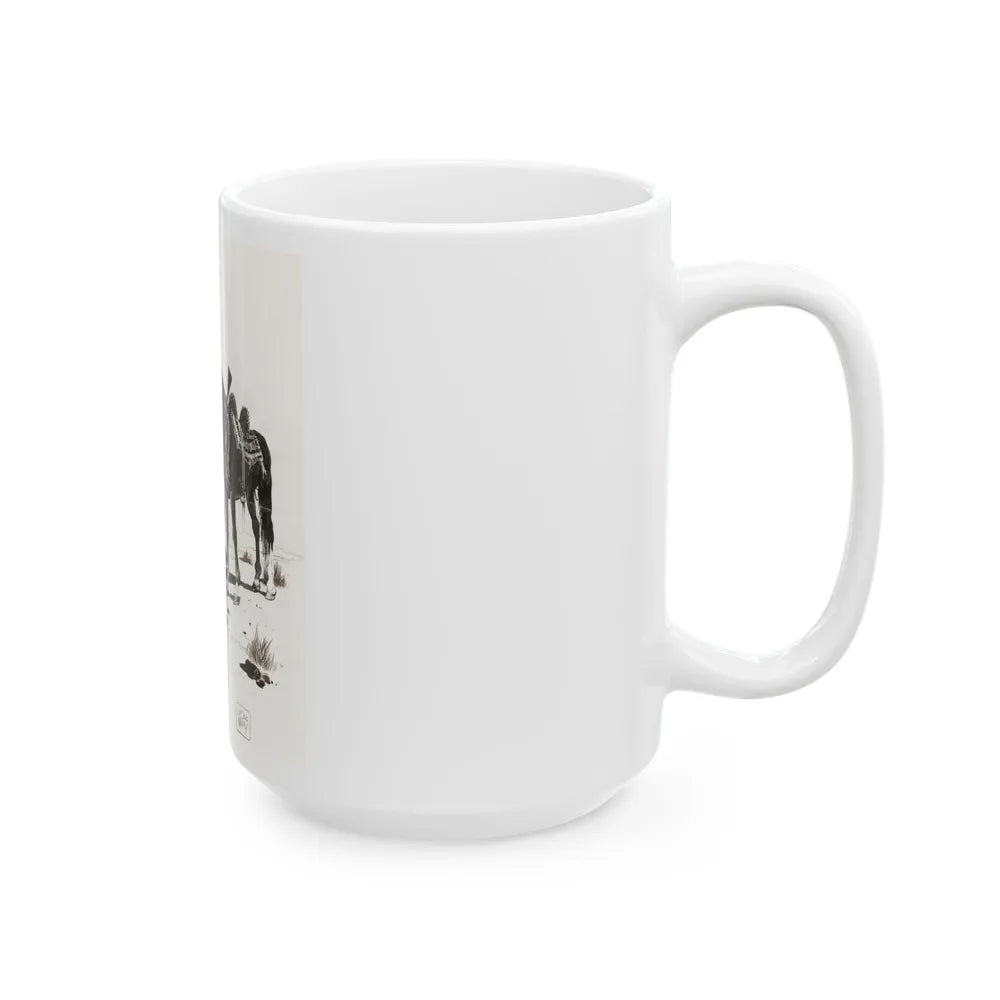 Apache Indian - White Coffee Mug-Go Mug Yourself