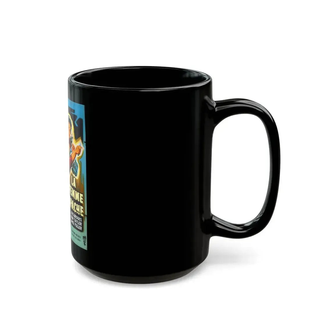 APACHE WOMAN (FRENCH) 1955 Movie Poster - Black Coffee Mug - Go Mug Yourself