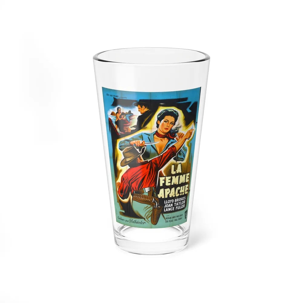 APACHE WOMAN (FRENCH) 1955 Movie Poster - Pint Glass 16oz-16oz-Go Mug Yourself