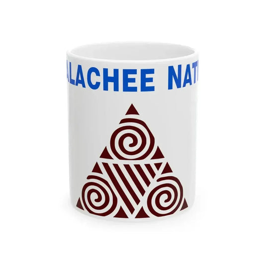 Apalachee Nation flag (United States) White Coffee Mug 11oz - Go Mug Yourself
