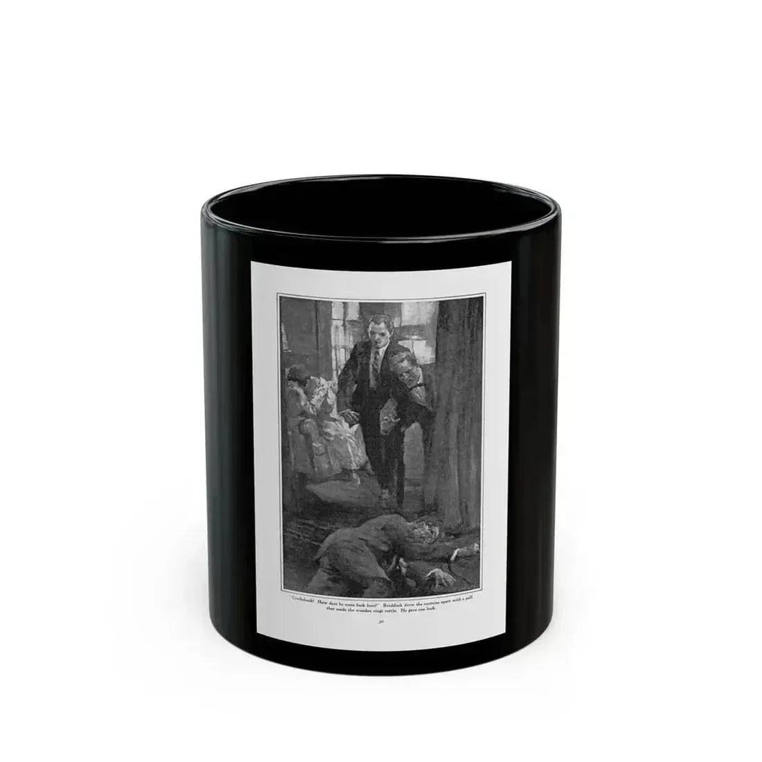 Apartment 4D, Everybody's Magazine, August 1924 - Black Coffee Mug 11oz - Go Mug Yourself