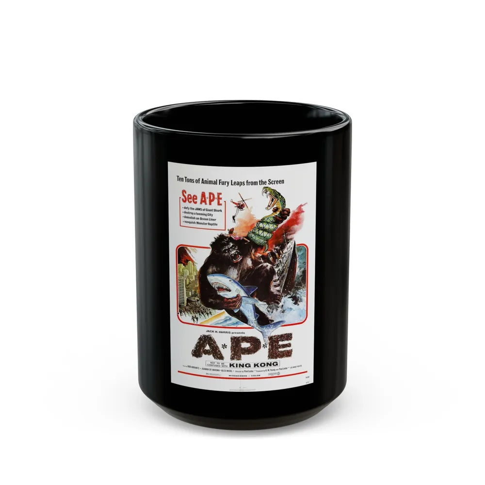 APE (KINGKONG, A-P-E) 1976 Movie Poster - Black Coffee Mug-15oz-Go Mug Yourself