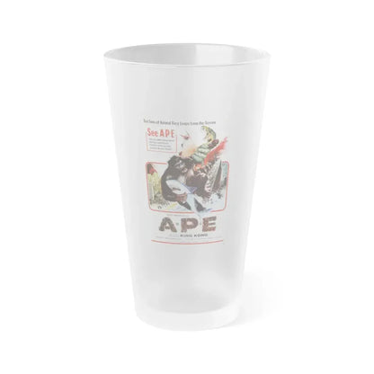 APE (KINGKONG, A-P-E) 1976 Movie Poster - Frosted Pint Glass 16oz - Go Mug Yourself