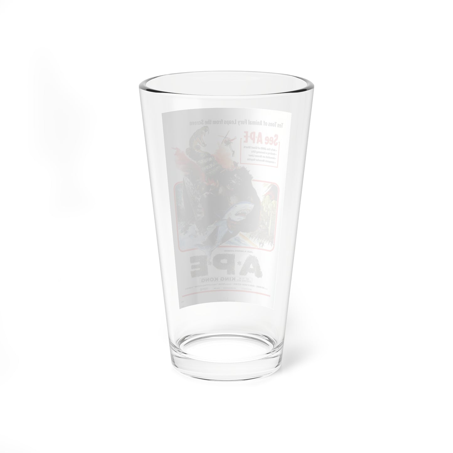 APE (KINGKONG, A-P-E) 1976 Movie Poster - Pint Glass 16oz-Go Mug Yourself