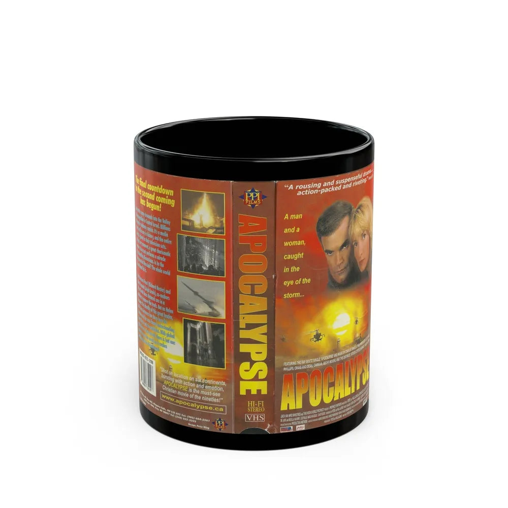 APOCALYPSE (VHS COVER) - Black Coffee Mug-11oz-Go Mug Yourself