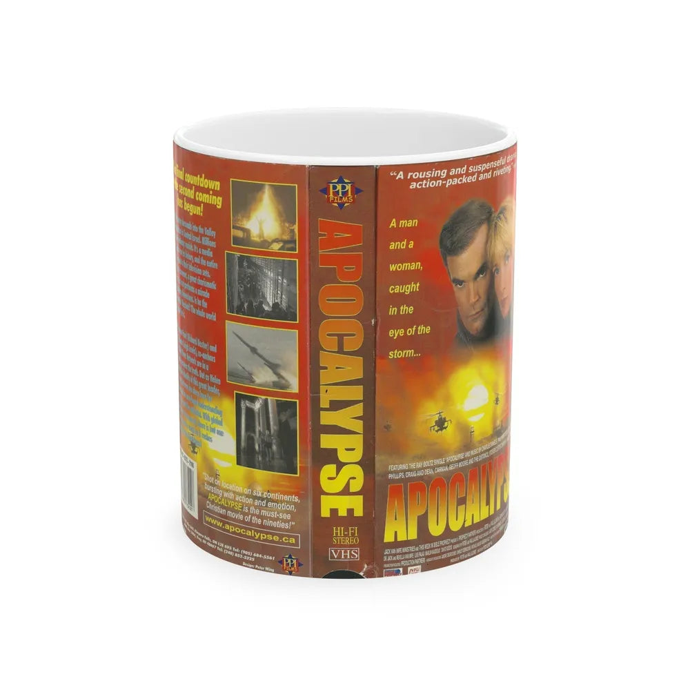 APOCALYPSE (VHS COVER) - White Coffee Mug-11oz-Go Mug Yourself