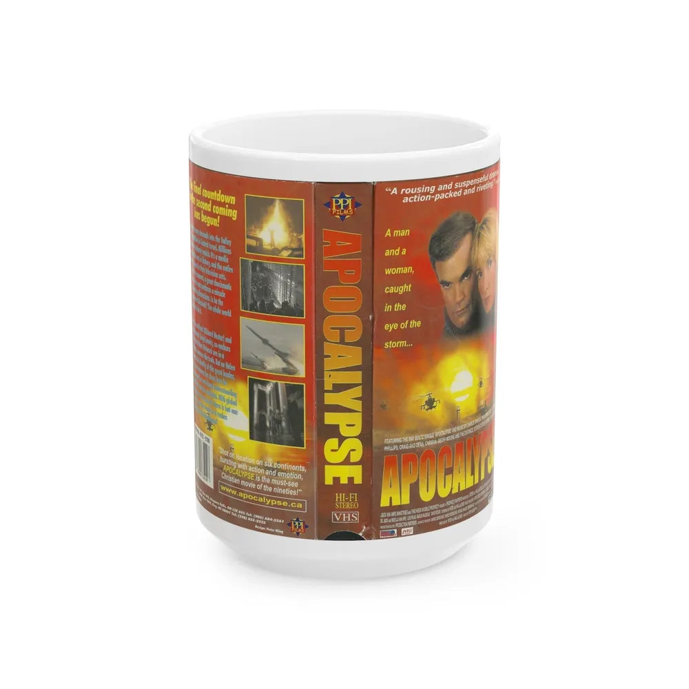 APOCALYPSE (VHS COVER) - White Coffee Mug-15oz-Go Mug Yourself