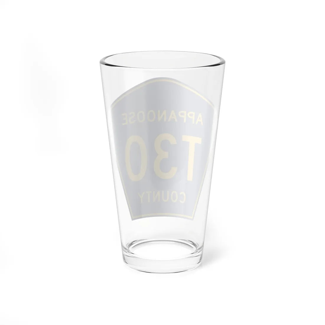 Appanoose County Route T30 IA (Iowa) (Road Sign) Pint Glass 16oz - Go Mug Yourself