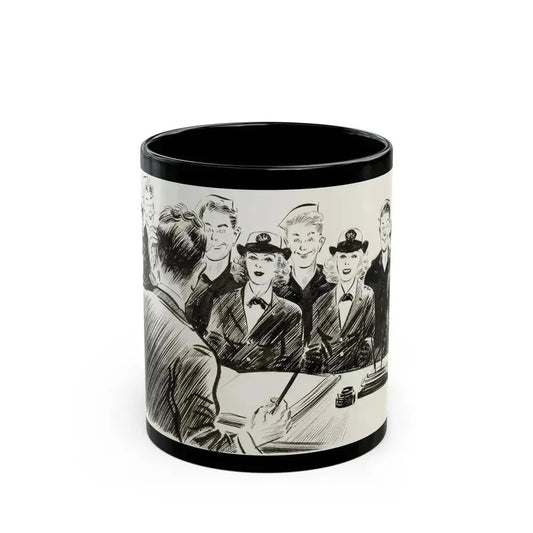 Apparel Arts Magazine Illustration - Black Coffee Mug 11oz - Go Mug Yourself