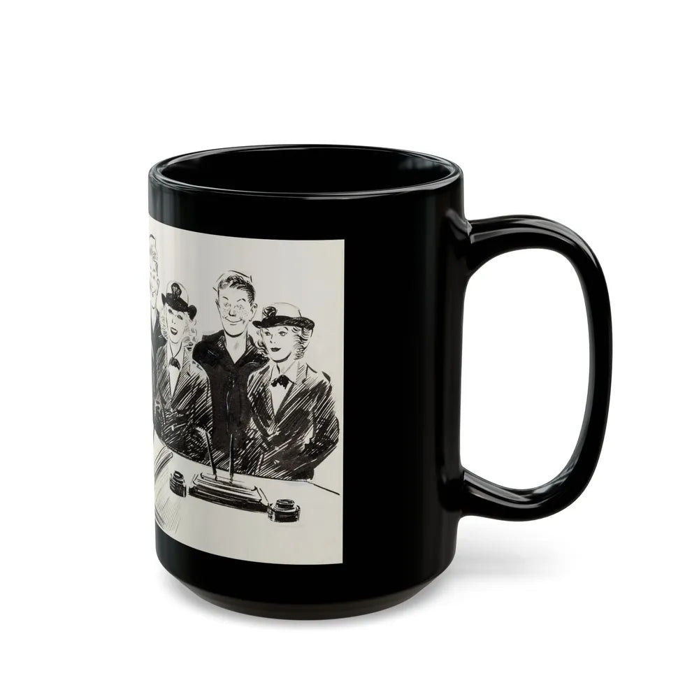 Apparel Arts Magazine Illustration - Black Coffee Mug-Go Mug Yourself