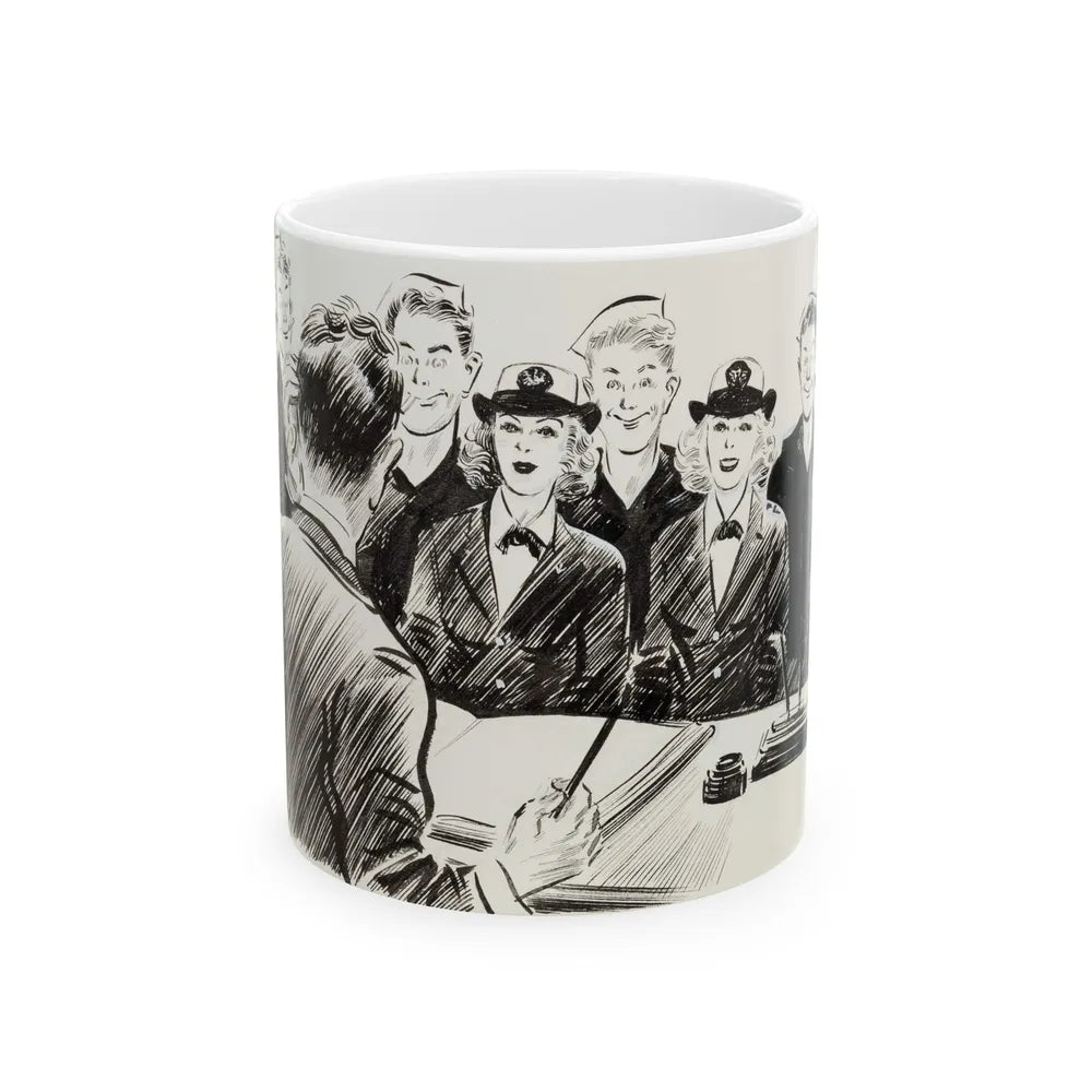 Apparel Arts Magazine Illustration - White Coffee Mug-11oz-Go Mug Yourself