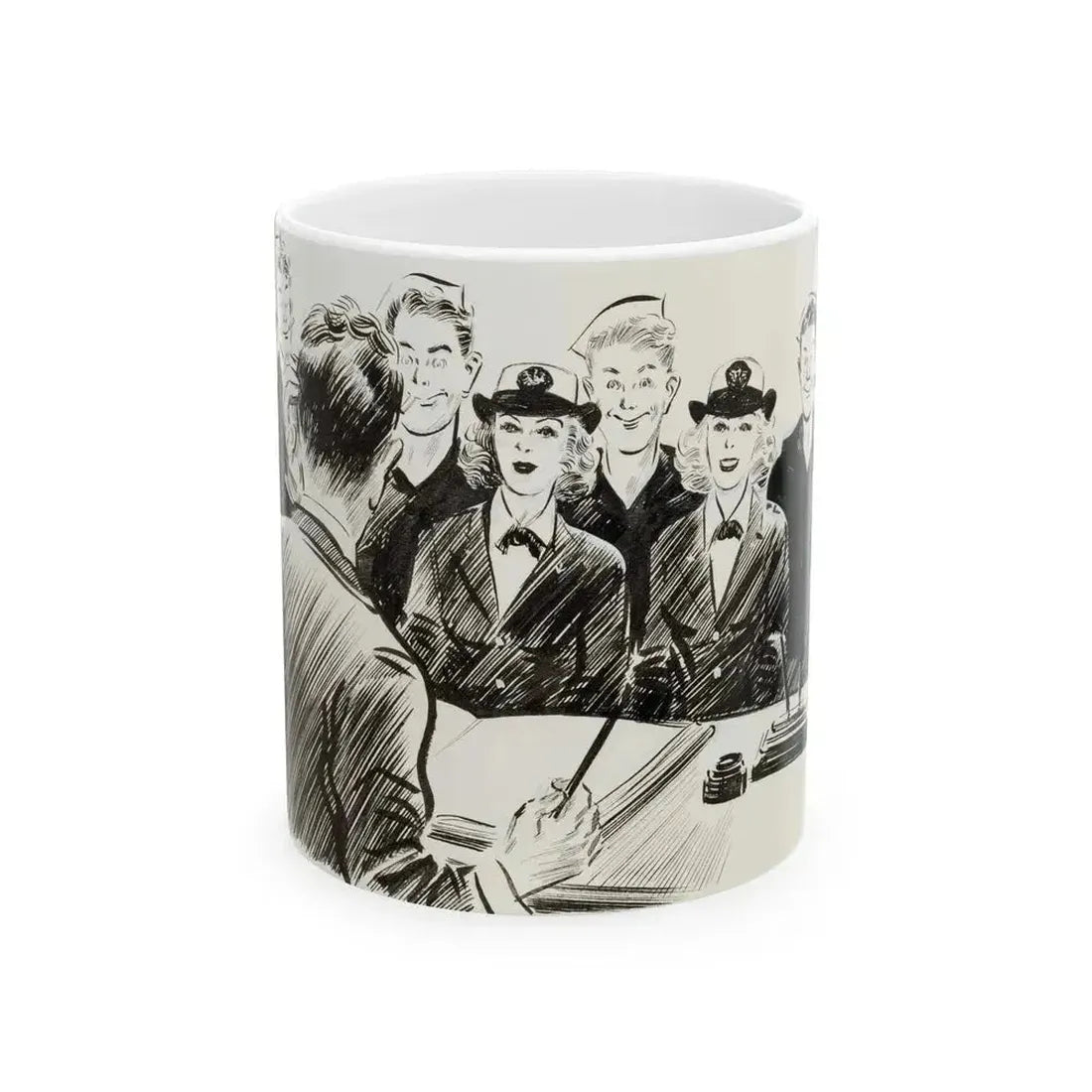 Apparel Arts Magazine Illustration - White Coffee Mug 11oz - Go Mug Yourself