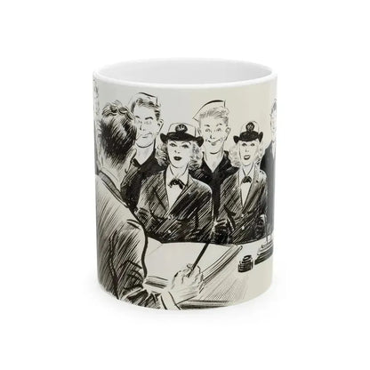Apparel Arts Magazine Illustration - White Coffee Mug 11oz - Go Mug Yourself