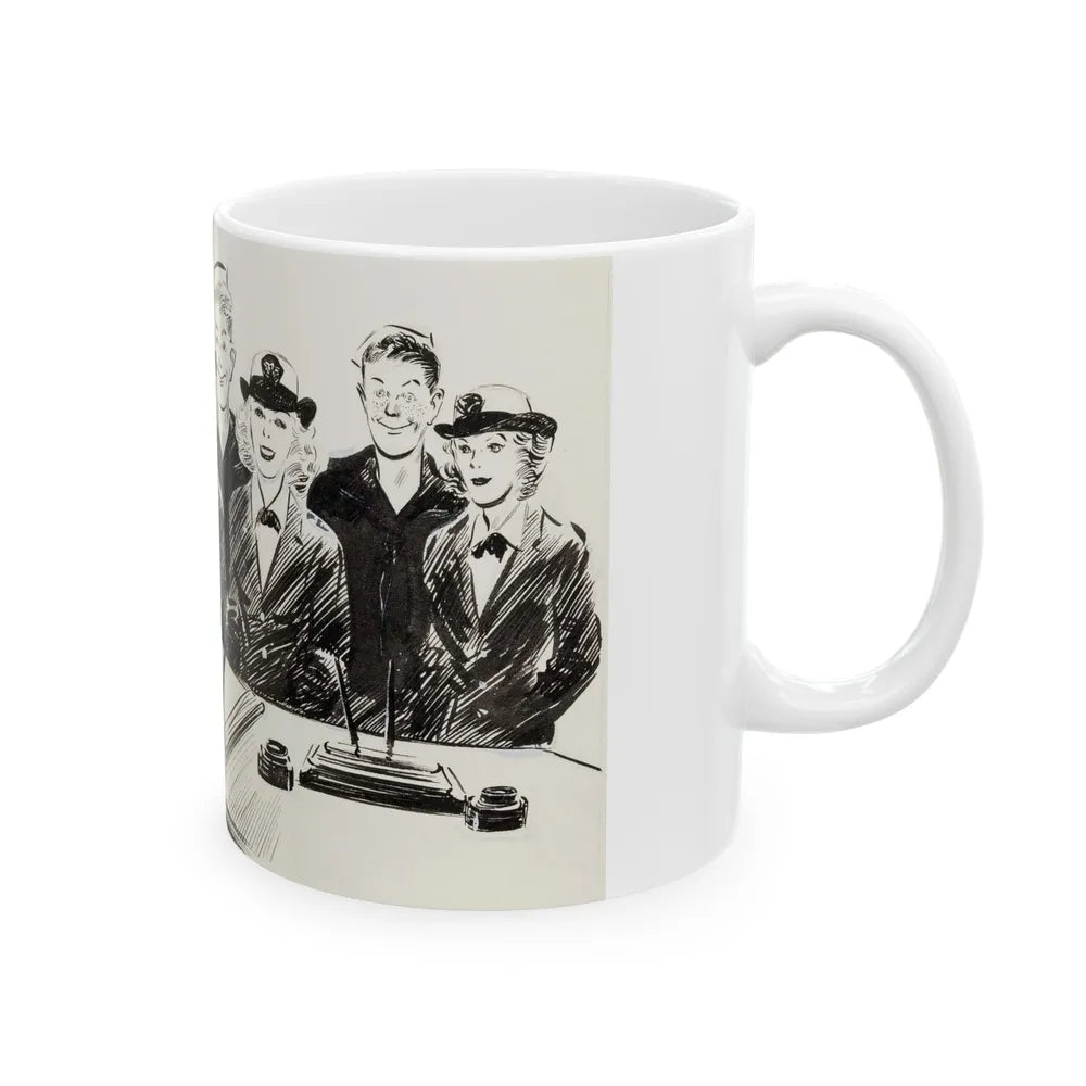 Apparel Arts Magazine Illustration - White Coffee Mug-Go Mug Yourself