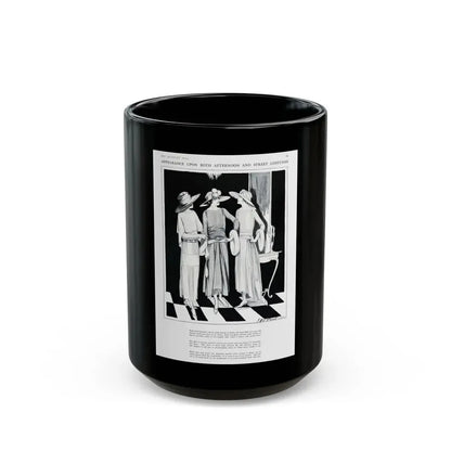Appearance Upon Both Afternoon, Harper's Bazaar, August 1922 - Black Coffee Mug 15oz - Go Mug Yourself