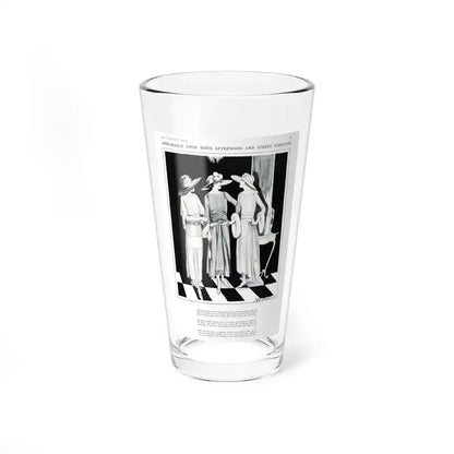 Appearance Upon Both Afternoon, Harper's Bazaar, August 1922 (Magazine Illustration) Pint Glass 16oz 16oz - Go Mug Yourself
