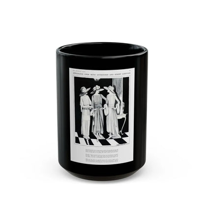 Appearance Upon Both Afternoon, Harper's Bazaar, August 1922 - Black Coffee Mug-15oz-Go Mug Yourself