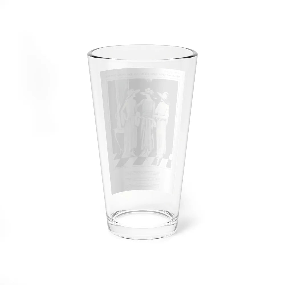 Appearance Upon Both Afternoon, Harper's Bazaar, August 1922 (Magazine Illustration) Pint Glass 16oz-Go Mug Yourself