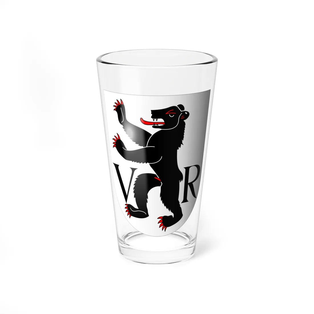 AppenzellRE-coat of arms 3d (Switzerland) (Coat of Arms) Pint Glass 16oz 16oz - Go Mug Yourself