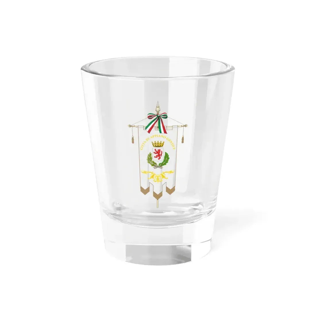 Appiano Gentile-Gonfalone (Italy) Shot Glass 1.5oz 1.5oz - Go Mug Yourself