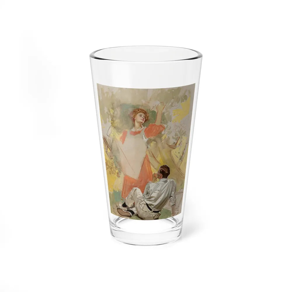 Apple Picking, Success Magazine cover study, circa 1908 (Magazine Illustration) Pint Glass 16oz-16oz-Go Mug Yourself