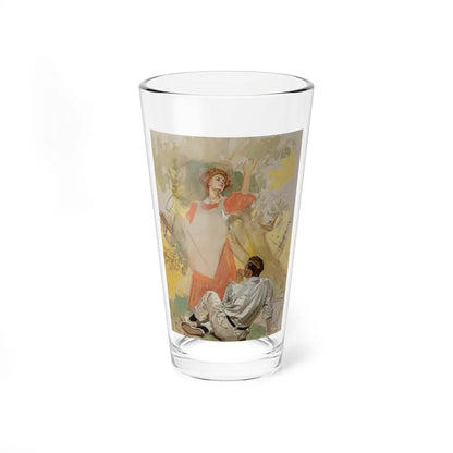 Apple Picking, Success Magazine cover study, circa 1908 (Magazine Illustration) Pint Glass 16oz-16oz-Go Mug Yourself