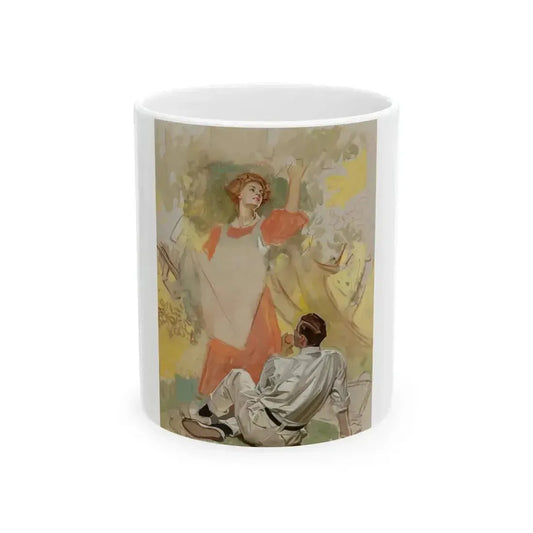 Apple Picking, Success Magazine cover study, circa 1908 - White Coffee Mug 11oz - Go Mug Yourself