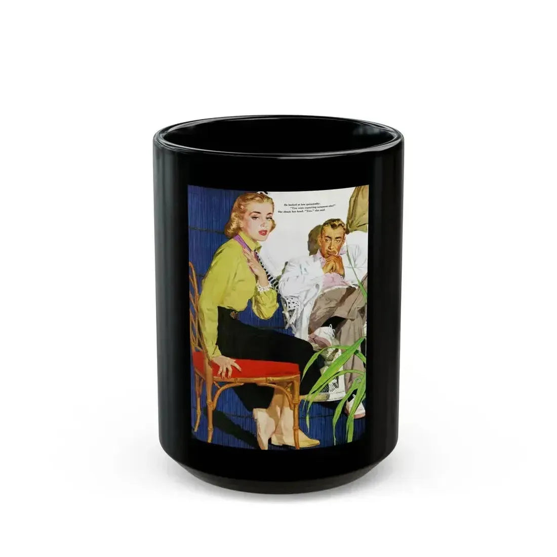 Appointment in Hong Kong, Ladies' Home Journal, May 1952 - Black Coffee Mug 15oz - Go Mug Yourself