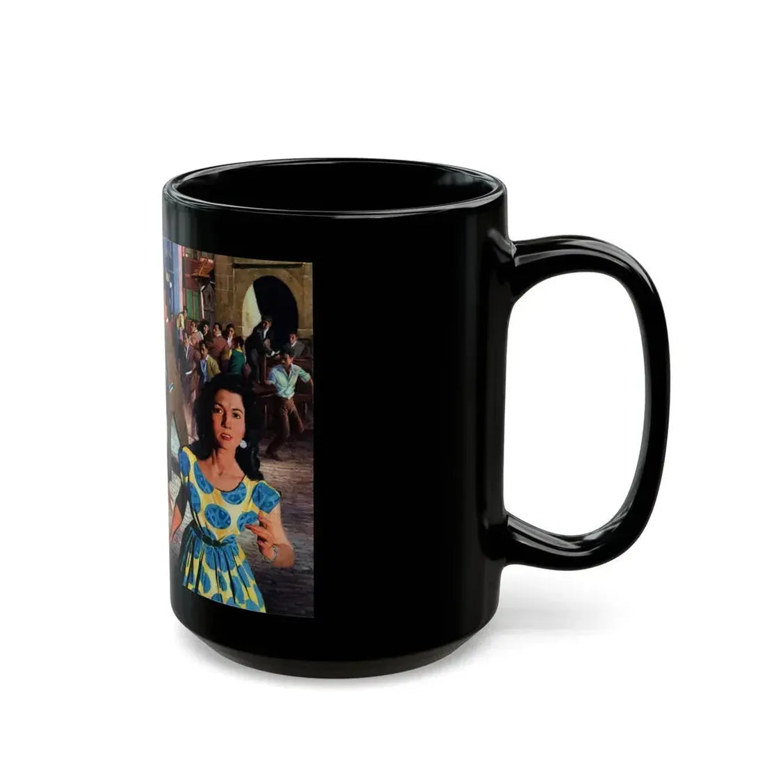 Appointment in Pamplona, John Bull magazine, April 2, 1955 - Black Coffee Mug - Go Mug Yourself