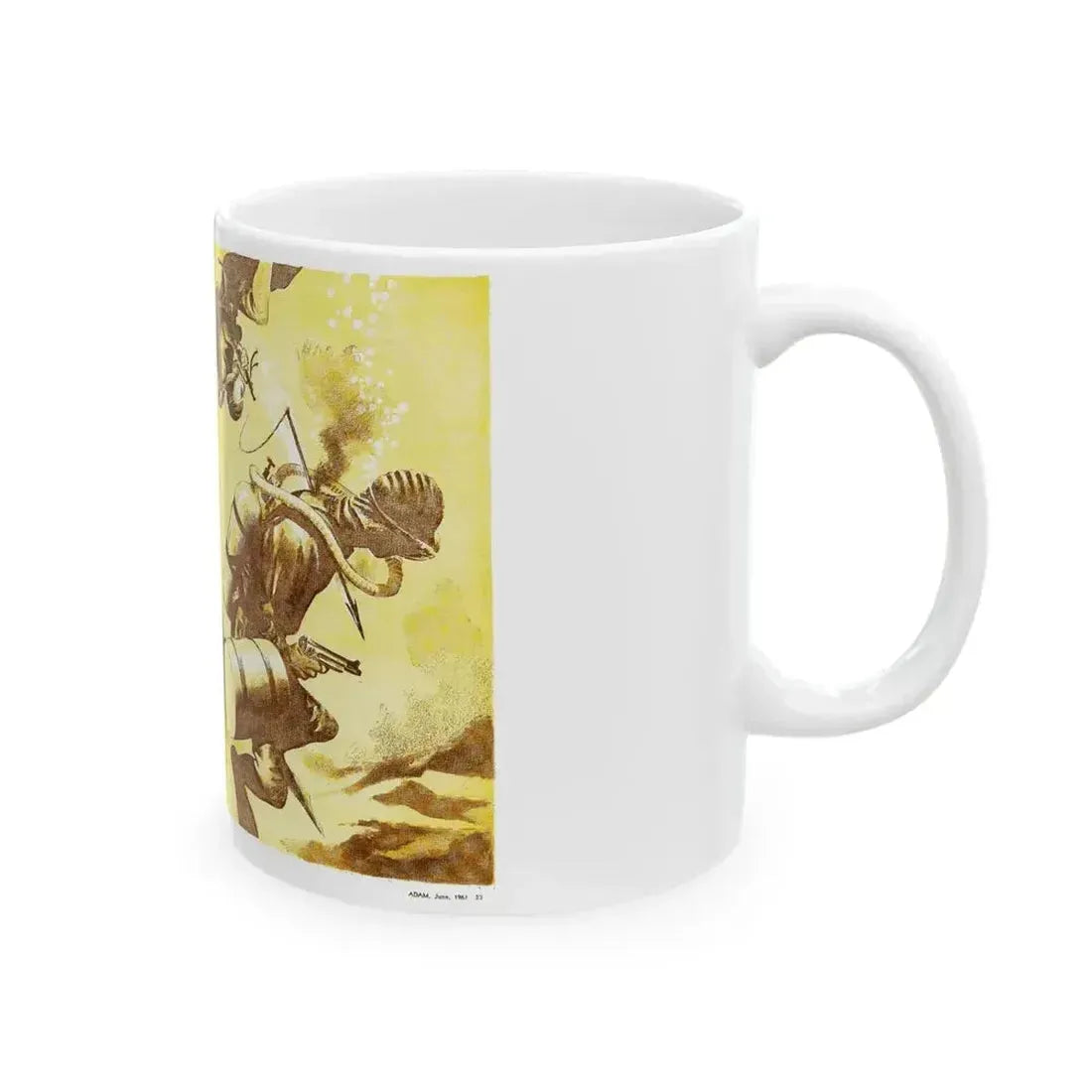 Appointment In Tangier, Adam magazine, June 1961 - White Coffee Mug - Go Mug Yourself