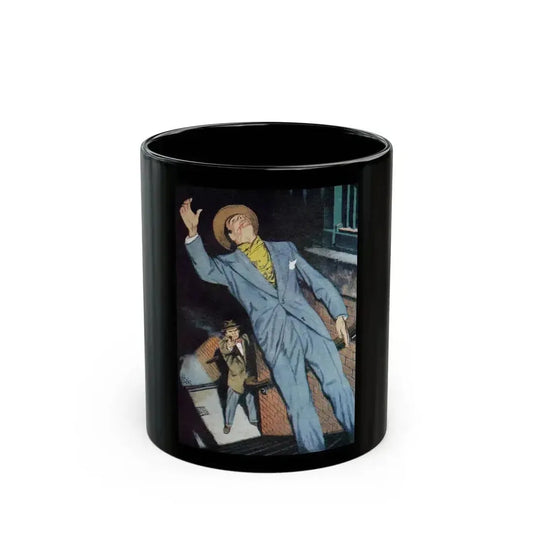 Appointment With Charlie by Lance Bellew, The Man magazine, 1952 - Black Coffee Mug 11oz - Go Mug Yourself