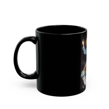 Appointment With Charlie by Lance Bellew, The Man magazine, 1952 - Black Coffee Mug - Go Mug Yourself