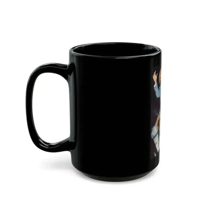 Appointment With Charlie by Lance Bellew, The Man magazine, 1952 - Black Coffee Mug - Go Mug Yourself
