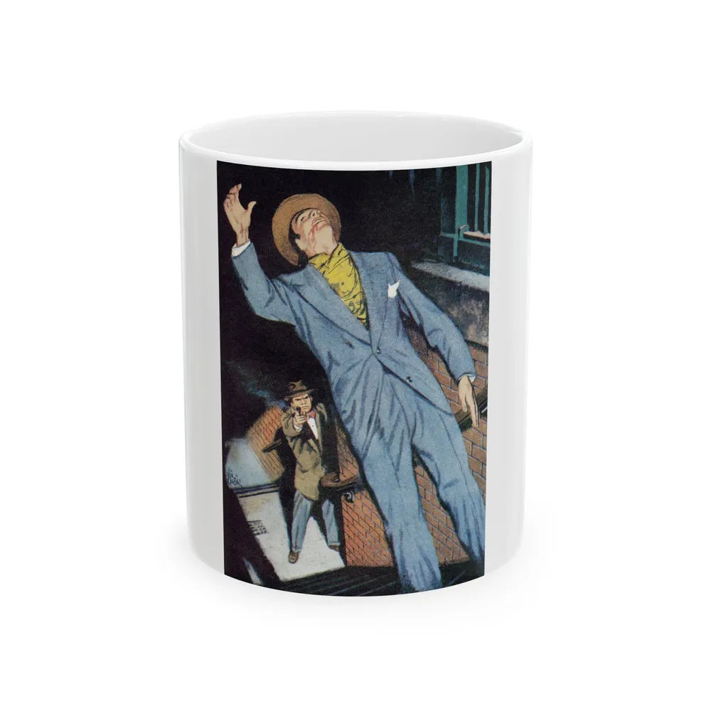 Appointment With Charlie by Lance Bellew, The Man magazine, 1952 - White Coffee Mug-11oz-Go Mug Yourself